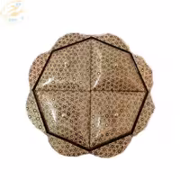 شکلات خوری خاتم کاری طرح گلی پره وارو چهاردرب 24*24