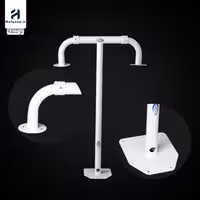 پایه دوربین مداربسته براکت فلزی 80 سانتی‌متر مدل تلسکوپی دو شاخه