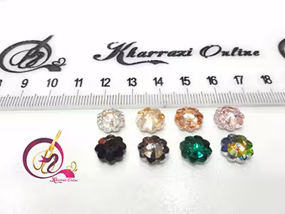 نگین شکوفه 10 میل (4 عددی)