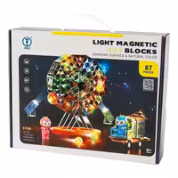 ساختنی مگنتی 87 تکه چراغدار برند Dige کد 9907