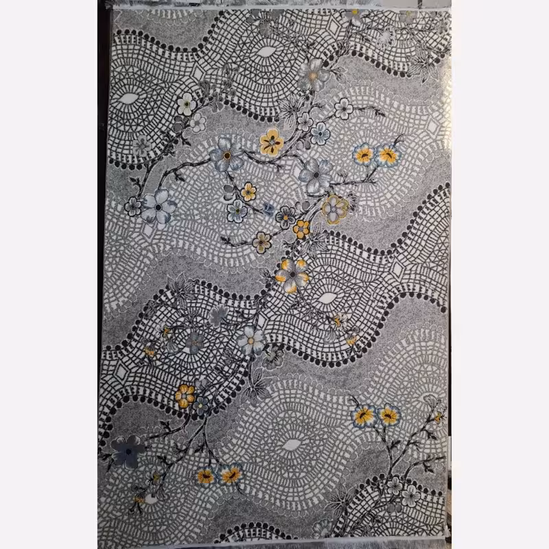 فرش فانتزی ماشینی کاشان قالیچه 4متری2،20در1،5 کد2105(باارسال رایگان)