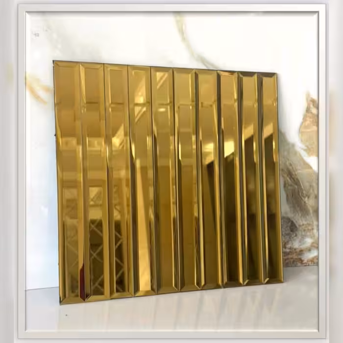 تایل آینه ای کد T4002،ابعاد30در30 cm پشت چسبدار کاملآ نسوز و ضدآب (پس کرایه)