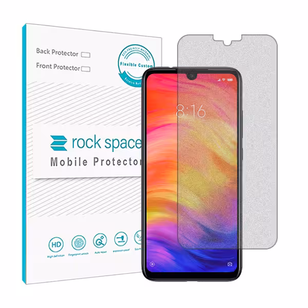 گلس شیائومی Redmi Note 7 Pro مدل نانو هیدروژل مات برند راک اسپیس کد 2088S