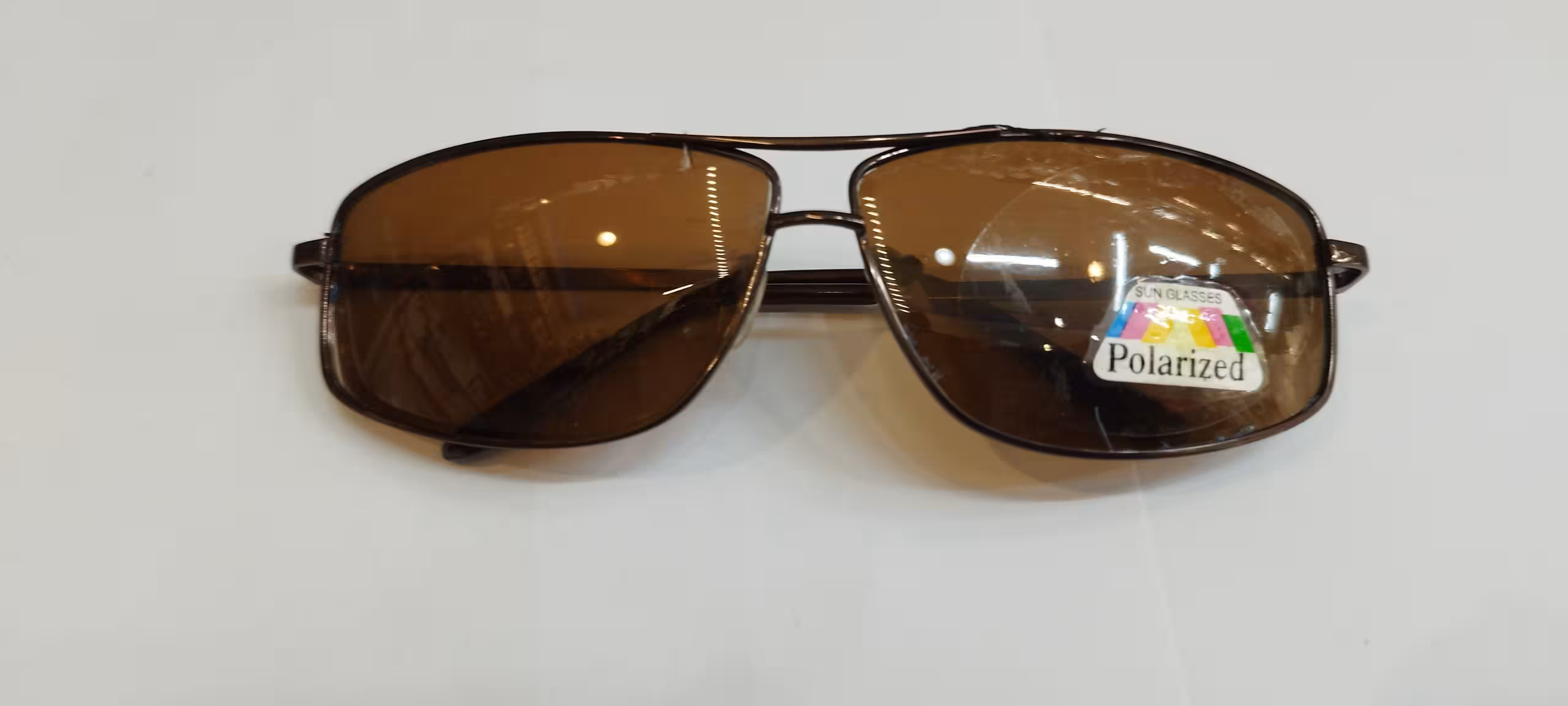 عینک آفتابی مردانه پلاریزه طرح کلاسیک فرم قهوه ای