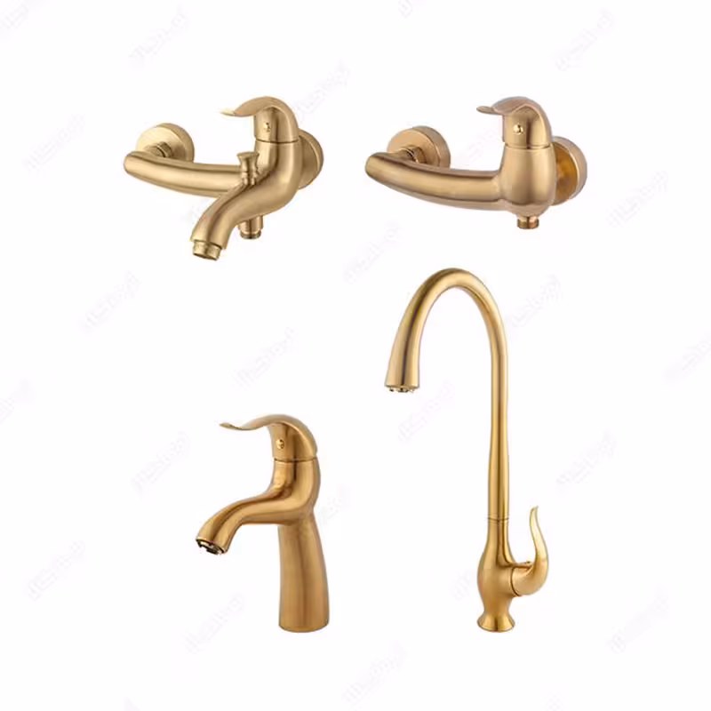 ست شیرآلات راسان مدل اکتاو طلامات