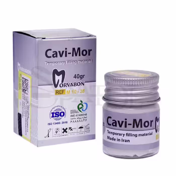 خمیر پانسمان موقت مروابن کوی مور 40 گرمی Cavi-Mor Temporary Filling برند Morvabon