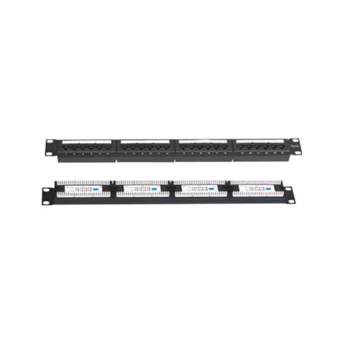 پچ پنل 24 پورت همراه با کیستون Cat6 UTP کی نت K-N1062