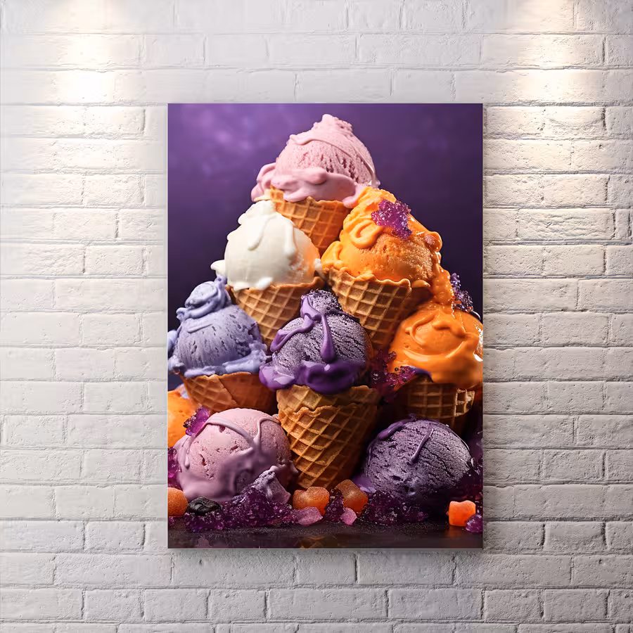 تابلو دکوراتیو طرح بستنی HQ-2141