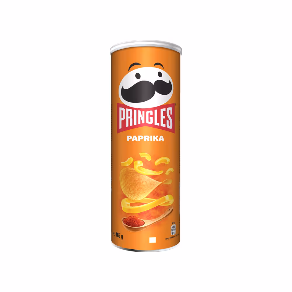چیپس پرینگلز pringles با طعم پاپریکا 165 گرم