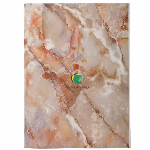 مقوا متالایز آینه ای مدل متالایز طرح سنگ مرمر طیف کرم 100x70 سانت