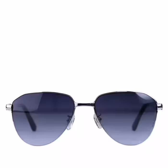 عینک آفتابی مردانه پرادا نیم فریم خلبانی نقره ای PR 98 WS/2