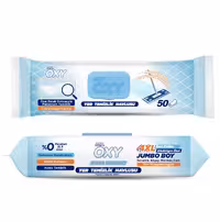 دستمال مرطوب مخصوص تی مستر  اوکسی بسته 50 عددی Mr.oxy