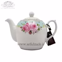 قوری چینی شکس (SHEX) مدل مجید گل آبی 750ml