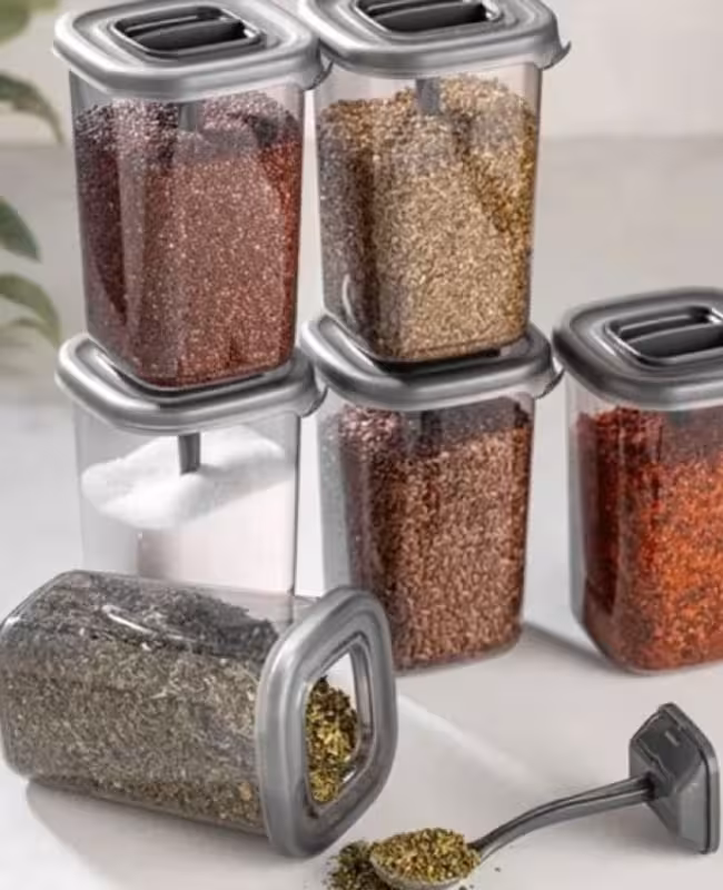 جا ادویه قاشق دار مربعی فولی لایف 450 میلی لیتر مدل 5990