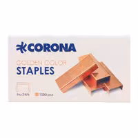 سوزن منگنه کرونا مدل مسی سایز 24/6 بسته 10000 عددی کد M9602