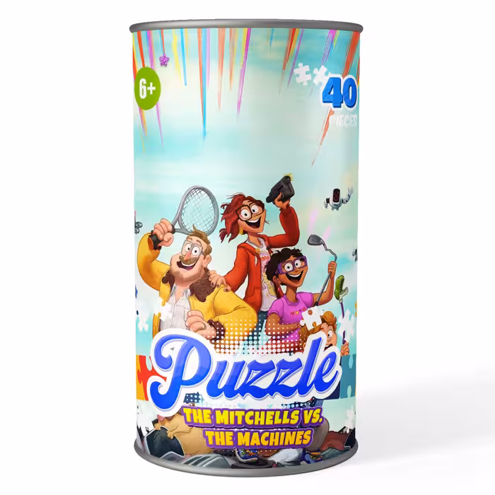 پازل 40 تکه کارتون میچل ها در مقابل ماشین ها