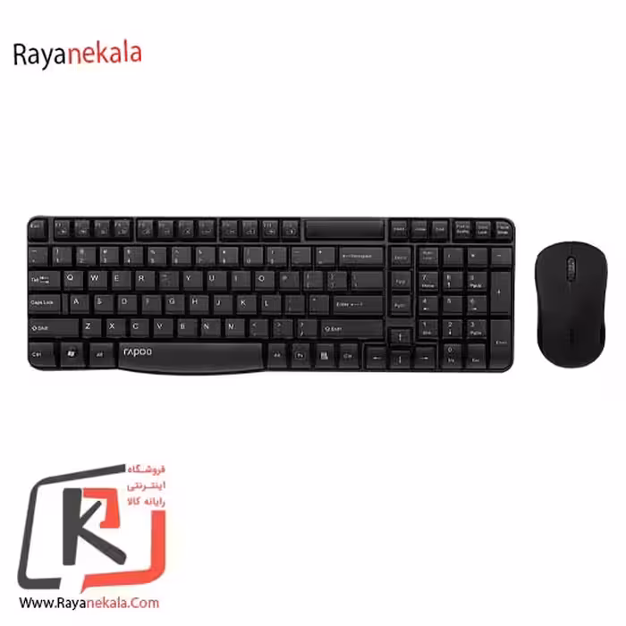 کیبورد و ماوس بی سیم رپو مدل X1810 با حروف فارسی