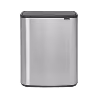 سطل زباله 60 لیتری استیل مات ضد اثر انگشت برابانتیا Brabantia