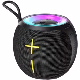 اسپیکر بلوتوثی اوی دارای نور rgb دارای پورت gaux صدای 360 درجه با توان خروجی 12 وات AWEI کد کالا KA19