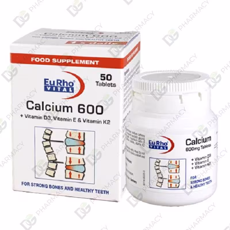 کلسیم 600 میلی گرمی - 50 عددی دیجی فارماسی