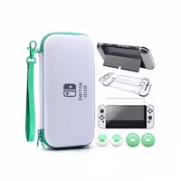 کیس محافظتی هفت کاره VGBUS برای Nintendo Switch سفید سبز