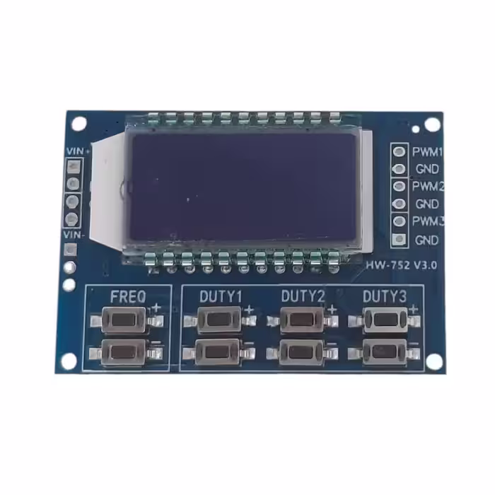 ماژول سیگنال ژنراتور PWM سه کاناله به همراه نمایشگر