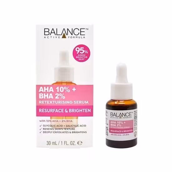 سرم پیلینگ و لایه بردار AHA10% و BHA2% بالانس