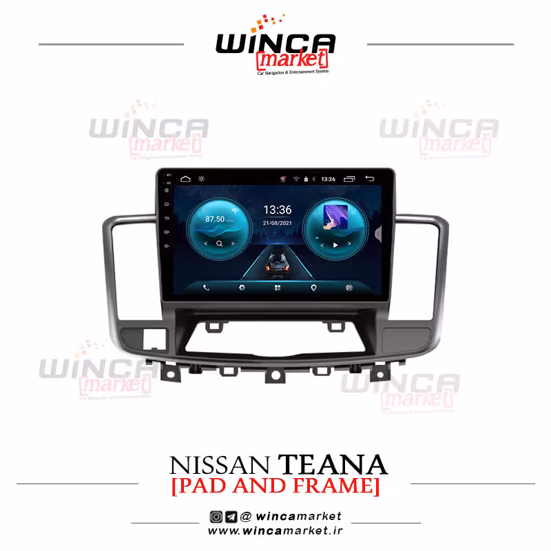 مانیتور اندروید نیسان تیانا TEANA سری اس S400 پلاس WINCA وینکا مدل RS855