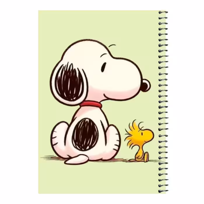 دفتر مشق 80 برگ اس جی مدل اسنوپی و جوجه