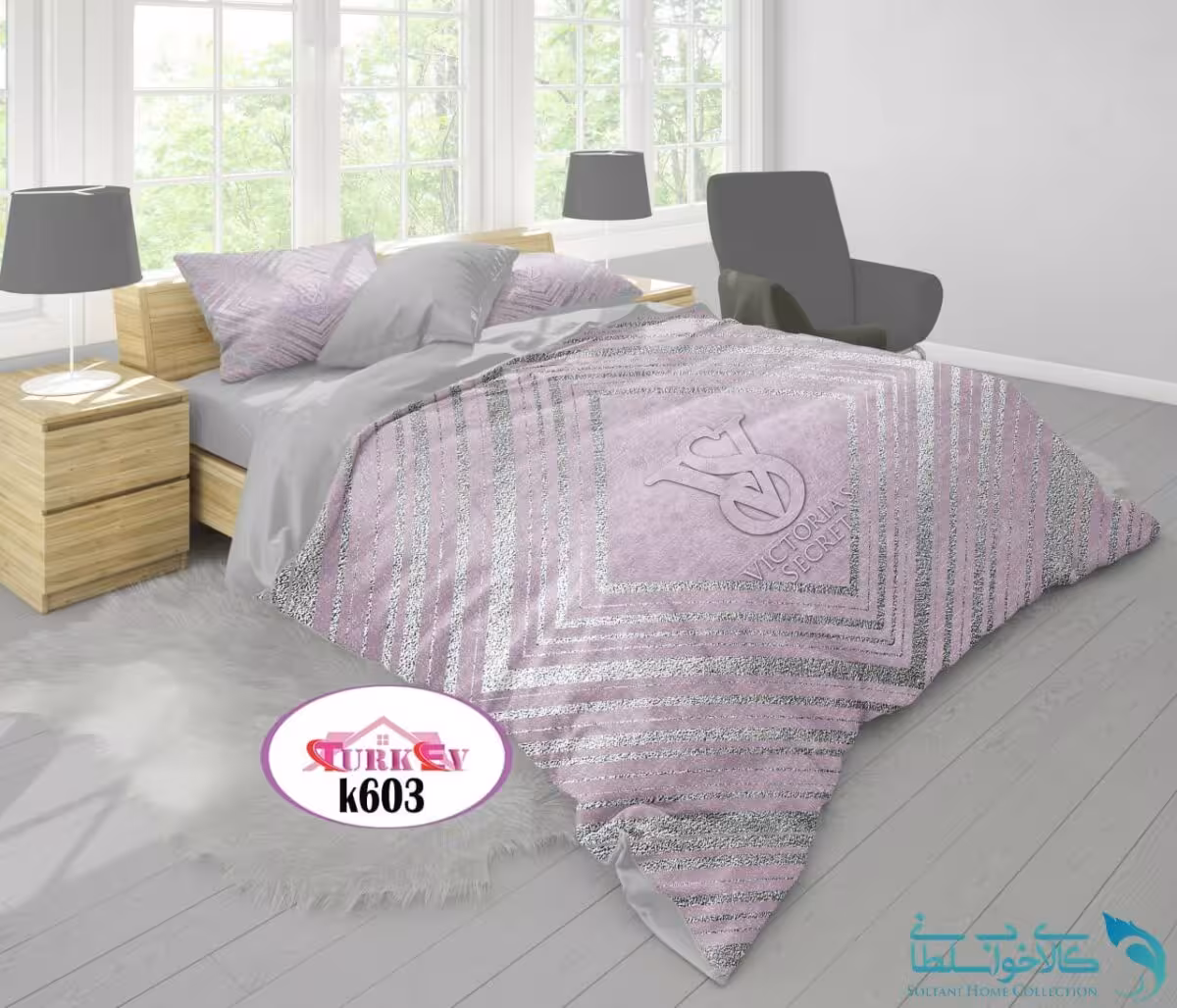 روتختی طرح ویکتوریا سکرت دونفره برند Turkev کد K603
