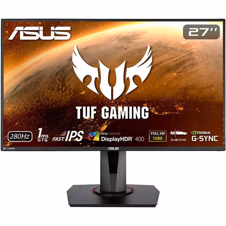 مانیتور ایسوس TUF VG279QM Full HD Gaming Monitor