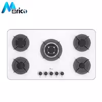 گاز رومیزی بیمکث کد 5091 پنج شعله شیشه سفید