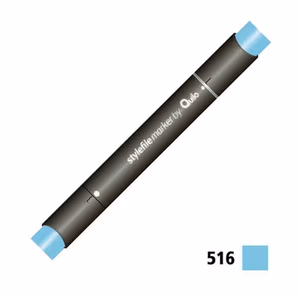 ماژیک راندو دوسر کوییلو کد 516 مدل Stylefile (رنگ baby blue)