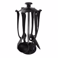 سرویس کفگیر و ملاقه 6 پارچه مدل استند دار | کالا مکس