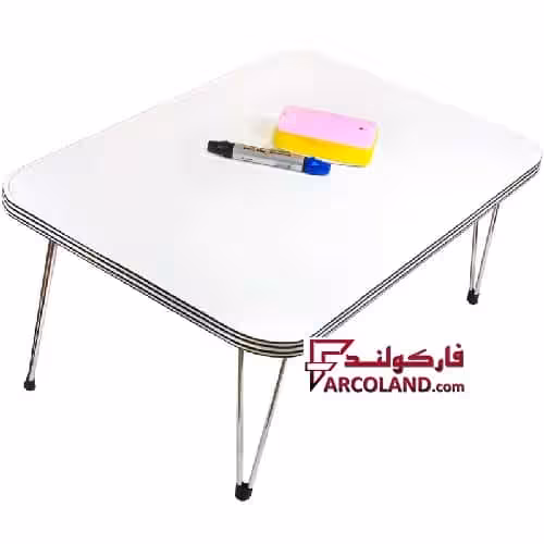 میز تحریر تاشوی وایت بردی مدل 70 همراه با یک ماژیک و تخته پاک کن