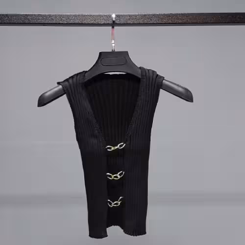 خرید انلاین کراپ تاپ ترک جلو بندی مشکی باقیمت 340 هزار تومان