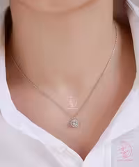 ‌‌ 💎گردنبند جواهري تک نگین