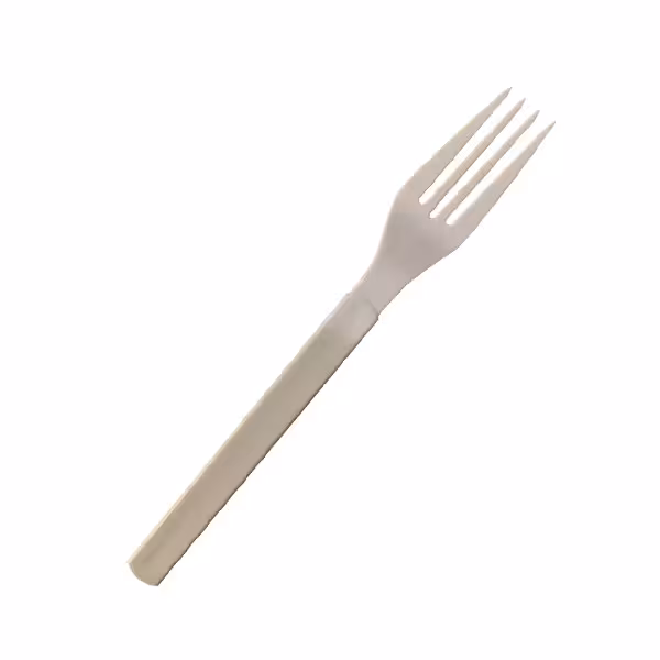 چنگال یکبارمصرف امپریال سفید کوشا بسته 25 عددی