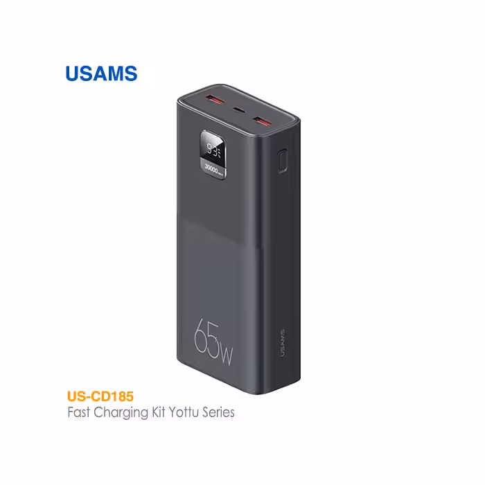 پاور بانک شارژ سریع 30000 میلی آمپری 65 وات یوسمز US-CD185