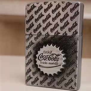 فندک گازی طرح زیپو کوکاکولا