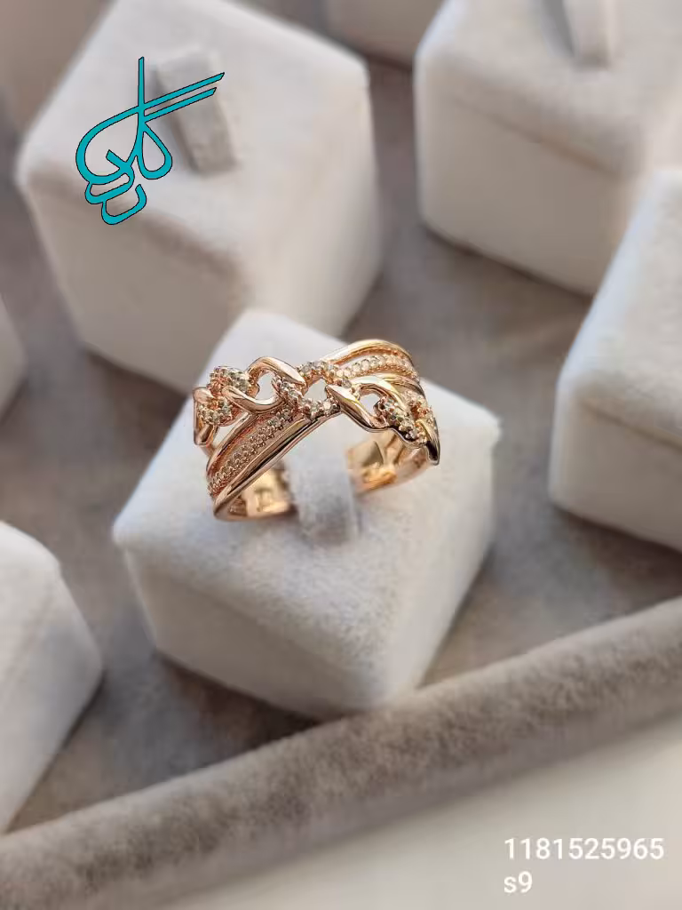 خرید انگشتر زنانه مارک ژوپینگ کیفیت عالی رنگ ثابت ضدحساسیت کد 2016415 - ردگل