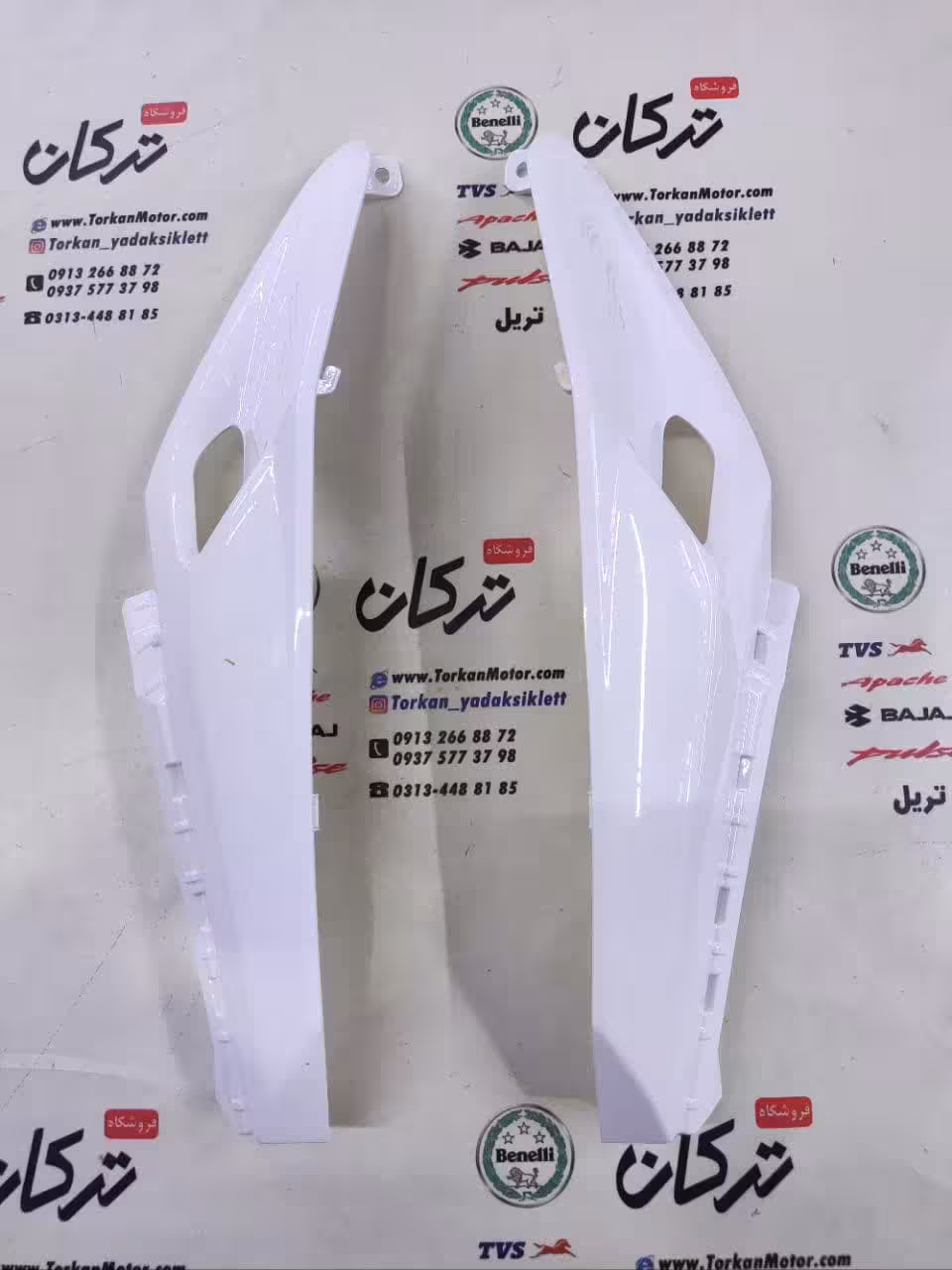 فلاپ ( قاب ) رکاب زیر پا قسمت عقب طرح کلیک 170 و واریو 170 و 160 ( سفید براق ) خارجی جفتی