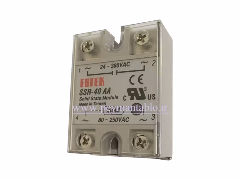 رله الکترونیکی SSR تک فاز 40 آمپری FOTEK 40AA