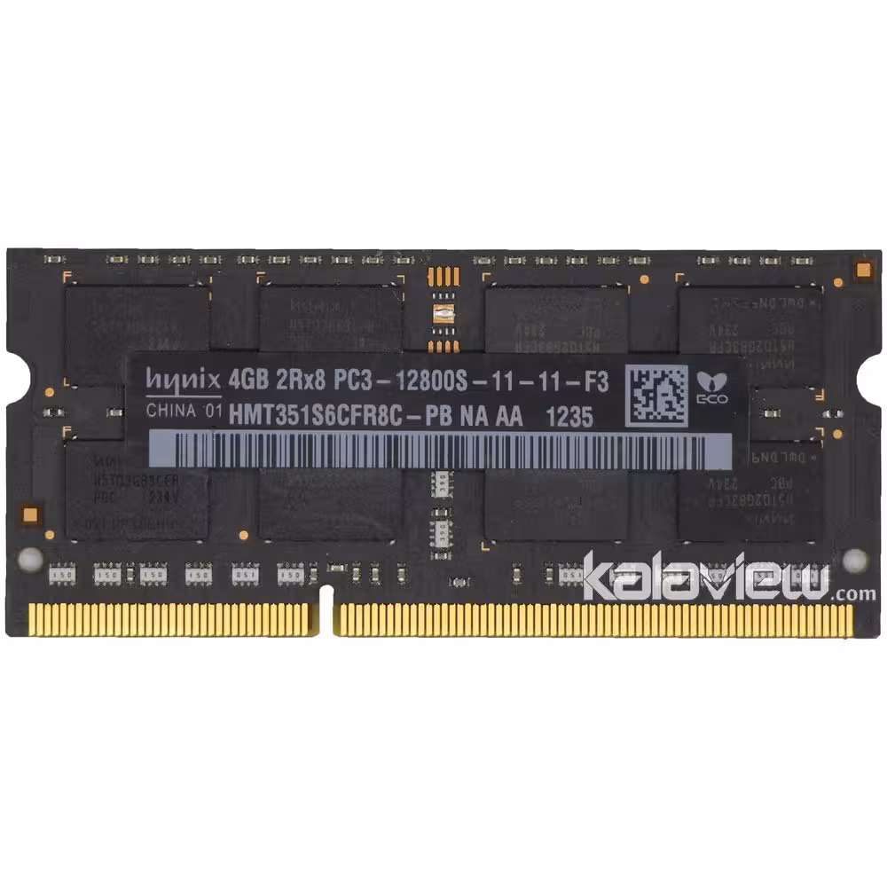 رم لپ تاپ هاینیکس 4GB مدل DDR3 باس 1600MHZ-12800 چین HMT351S6CFR8C-PB NA AA 235 تایمینگ CL11