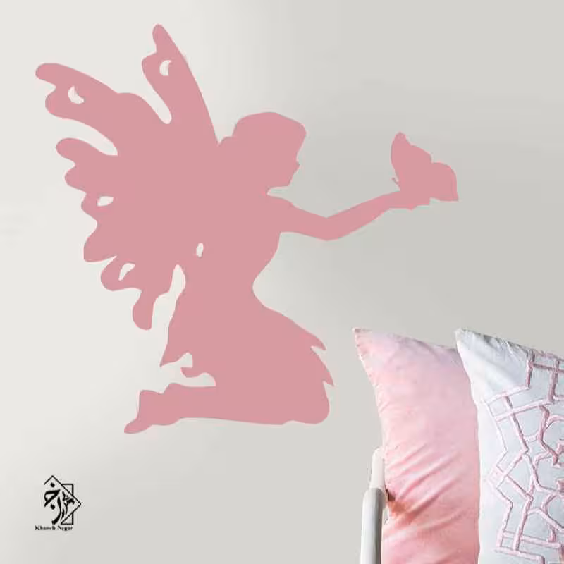 شابلون دیواری فرشته کد 115