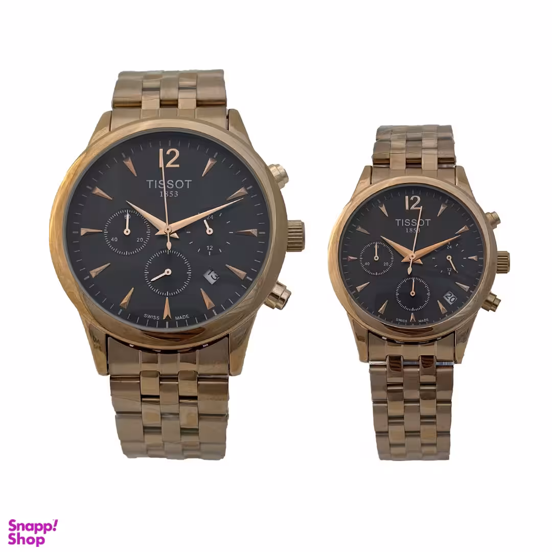 ست ساعت مچی زنانه و مردانه تیسوت مدل WS-T369-09 مجموعه ۲ عددی