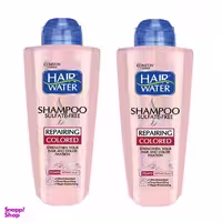 شامپو کامان (Come'On) مدل Hair Water بدون سولفات مناسب موی رنگ شده حجم 400 میلی لیتر مجموعه 2 عددی