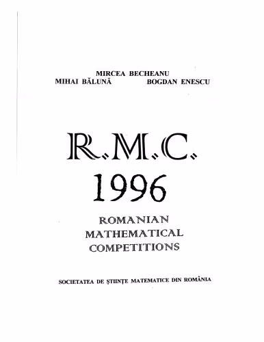 خرید و دانلود نسخه کامل کتاب Romanian mathematical competitions 1996