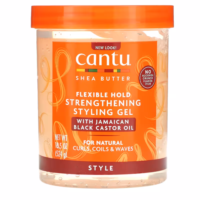 ژل مو حالت دهنده و تقویت کننده موهای فر کنتو Cantu حاوی روغن کرچک وزن 524 گرم