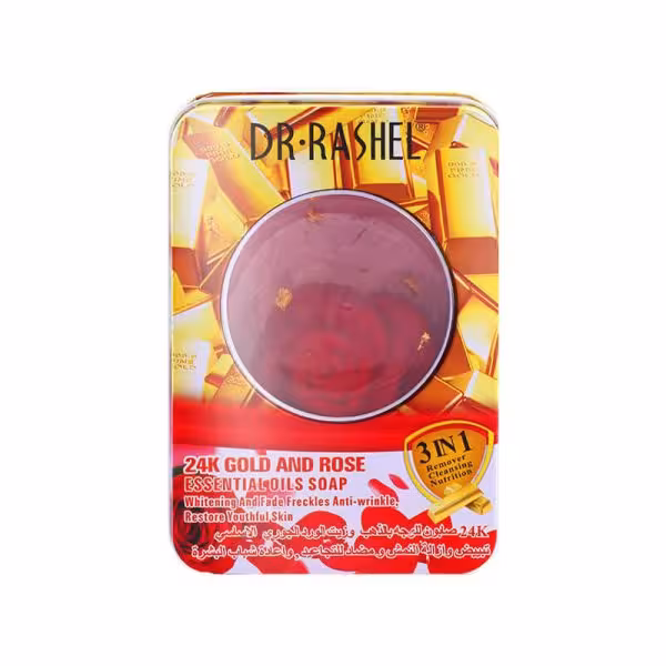 صابون صورت طلا دکتر راشل حاوی روغن گل رز